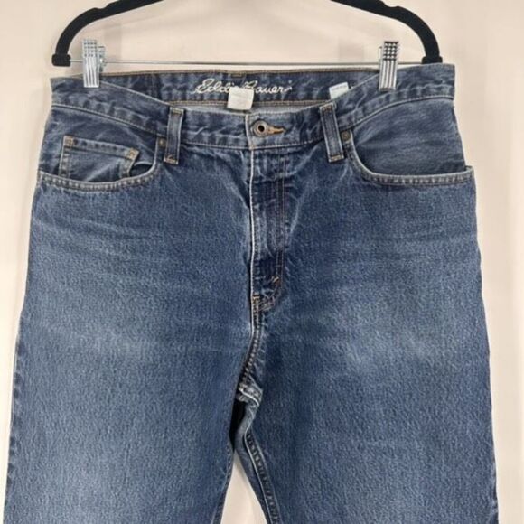 Eddie Bauer 2014 Men's Denim Medium Wash Denim Blue Jeans Size 34 x 34 Relaxed - Picture 8 of 14